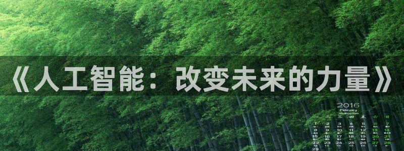 《人工智能：改变未来的力量》